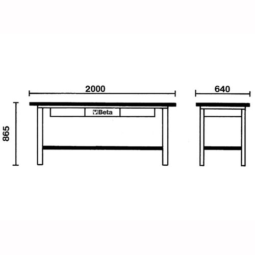 Bancada de Trabalho em Folha de Aluminio com 3 Gavetas e Fechadura - Cinza -  C56M-G - BETA