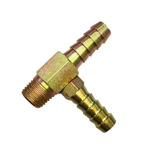 T para Compressor 02 Saidas Rosca 1/4 Espigao 1/4 - Lubefer